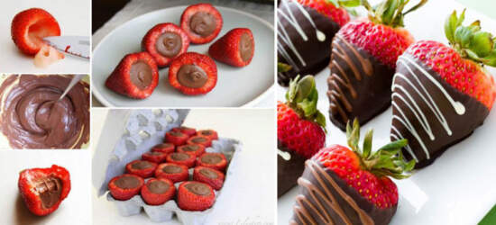 عکس, تزیین میوه با شکلات دسری فوق العاده برای مهمانی