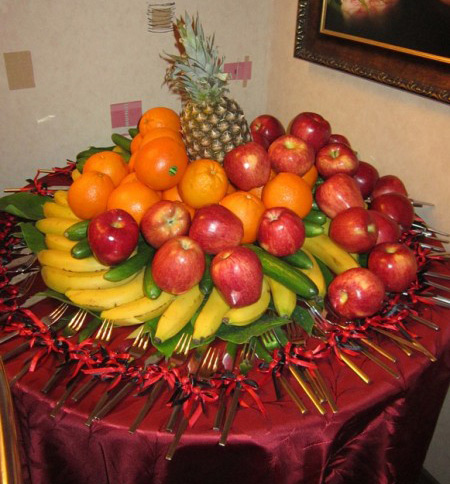 عکس, ایده هایی برای میوه آرایی روی میز برای مهمان