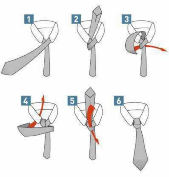 عکس, آموزش عکس دار بستن گره کراوات به شیوه صحیح