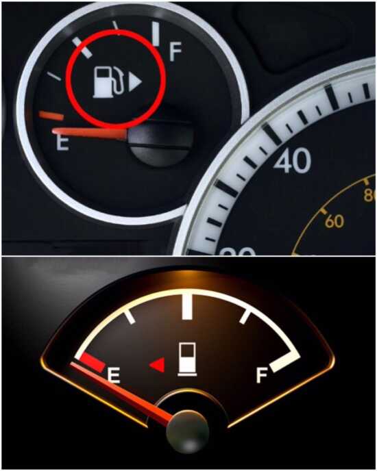 عکس, علت وجود فلش روی آمپر بنزین ماشین