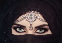 عکس زیباترین نمونه های آرایش خلیجی عربی