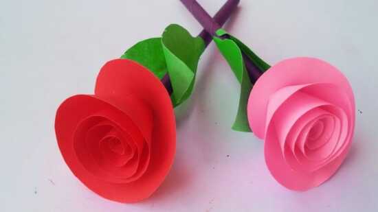 عکس, فیلم آموزش ساخت گل رز زیبا با کاغذ