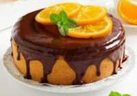 عکس دستور پخت کیک پرتقالی و شکلاتی در فر