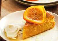 عکس آموزش کیک پرتقالی با طعم و بویی قوی