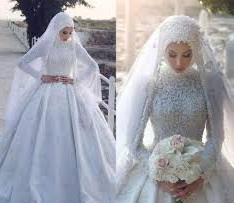 عکس, لباس عروس های اسلامی و پوشیده اما شیک و زیبا