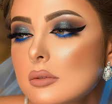 عکس, آرایش های شیک با لباس آبی و فیروزه ای