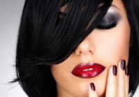 عکس بهترین نوع آرایش برای موهای سیاه و چشمان مشکی