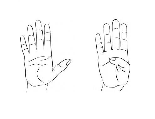 عکس, قوی کردن انگشتان دست با این حرکات ساده