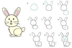 عکس, نقاشی خرگوش بازیگوش قدم قدم برای کودک