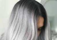 عکس در آوردن رنگ موی مرواریدی دودی روی موها با این فرمول