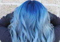 عکس فرمول صحیح رنگ مو با رنساژ یخی آبی