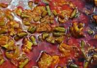 عکس آموزش خورش لوبیا سبز با گوشت و مرغ