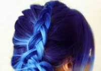 عکس عکسهای رنگ موی آبی بنفش گل پریوشی مد امسال