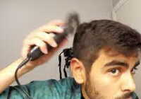 عکس فیلم آموزش زدن دور مو و بغل موها با موزر توسط خود مردان