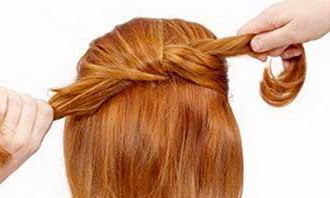عکس, آموزش عکس به عکس بافت موی گره ای از پشت توسط شما