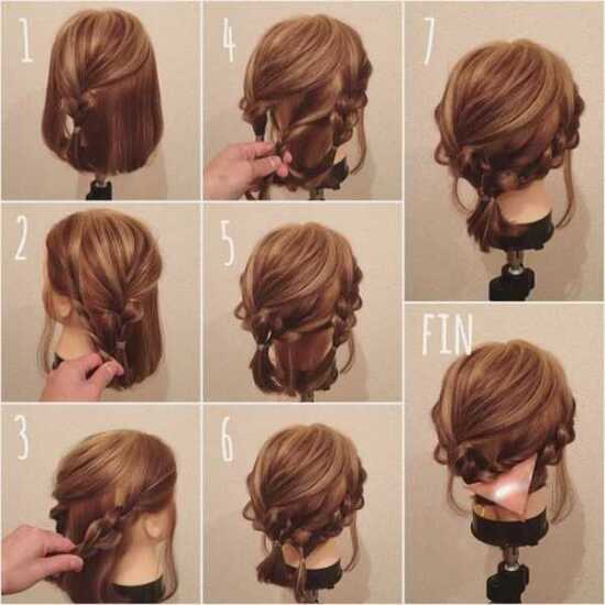 عکس, آموزش بافتن موهای کوتاه تا گردن