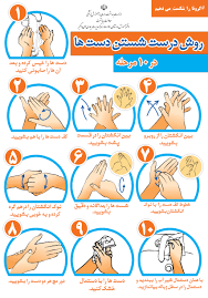 عکس, روش درست شستن دستها برای کرونا آموزش تصویری