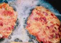 عکس کتلت پیتزایی با مرغ یک غذای ایده آل