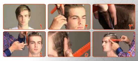 عکس, آموزش تصویری کوتاه کردن موی مرد با موزر