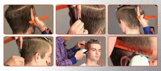 عکس, آموزش تصویری کوتاه کردن موی مرد با موزر