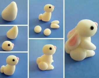 عکس, آموزش یک خرگوش دوست داشتنی با خمیر فوندانت