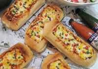 عکس پیتزایی دلچسب با نان باگت یا نان ساندویچی