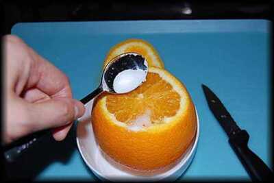 عکس, رفع سرفه های خشک با پرتقال بخار پز