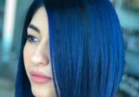 عکس آموزش رنگ موی آبی فانتزی بدون دکلره روی موهای رنگ نشده