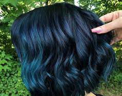 عکس, آموزش رنگ موی طبیعی هایلایت آبی با مواد طبیعی
