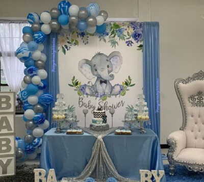 عکس, این تزیین های زیبای جشن تولد با تم تولد فیل کوچولو