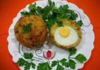 عکس آموزش تدوک تخم مرغ با پودر سوخاری