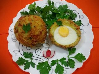 عکس, آموزش تدوک تخم مرغ با پودر سوخاری