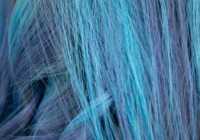 عکس ترکیب رنگ آبی بدون دکلره برای موهای رنگ شده