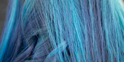 عکس, ترکیب رنگ آبی بدون دکلره برای موهای رنگ شده