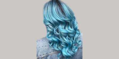 عکس, آموزش رنگ کردن موها به رنگ فانتزی پری دریایی آبی