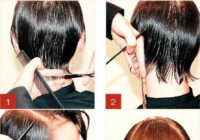 عکس کوتاه کردن موها به صورت لایه ای لیر