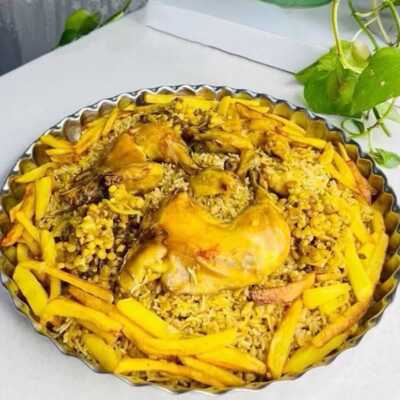 عکس, روش پختن خوشمزه مطبگ مرغ عربی
